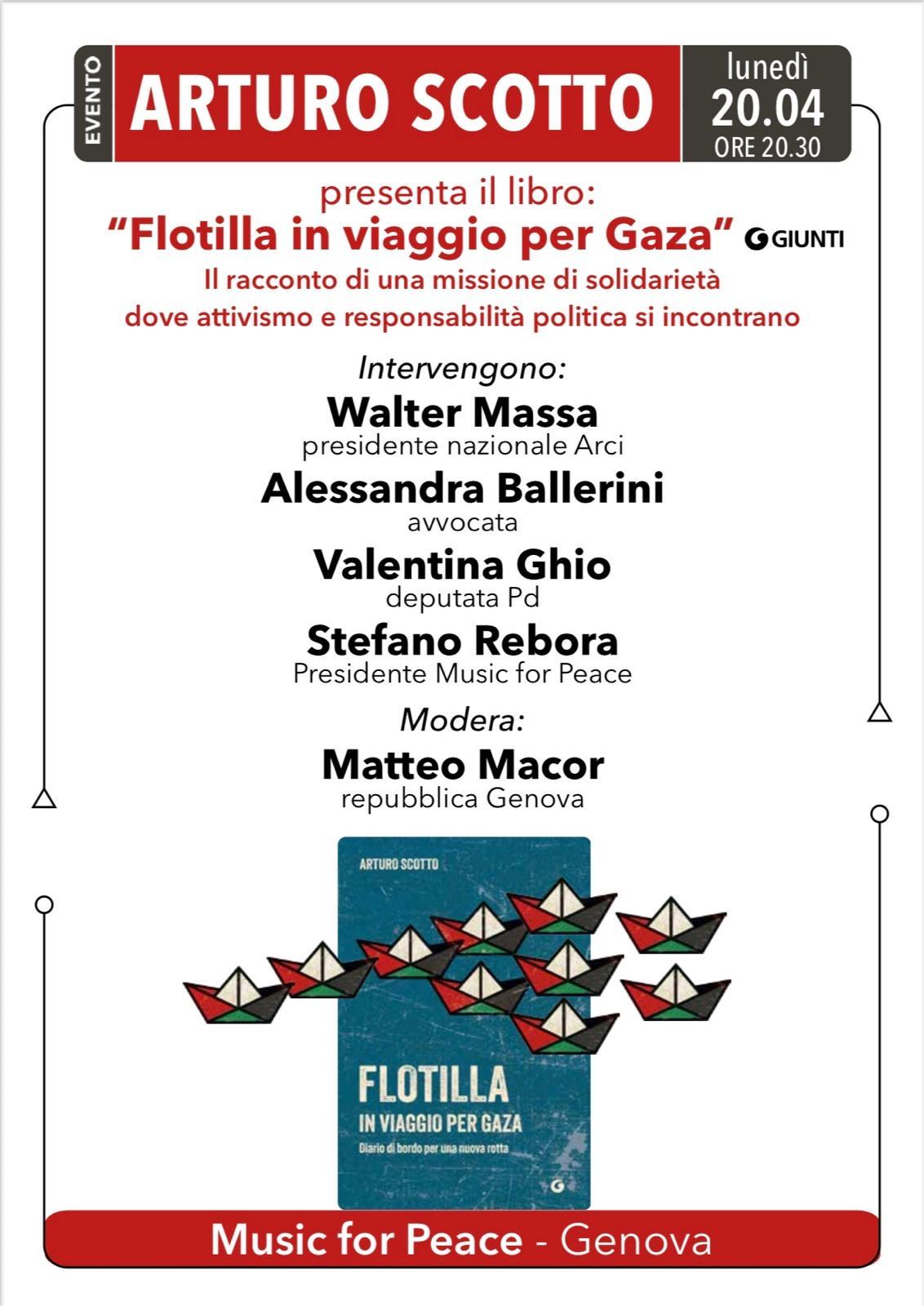 Presentazione del libro "Flotilla in viaggio per Gaza" di Arturo Scotto.